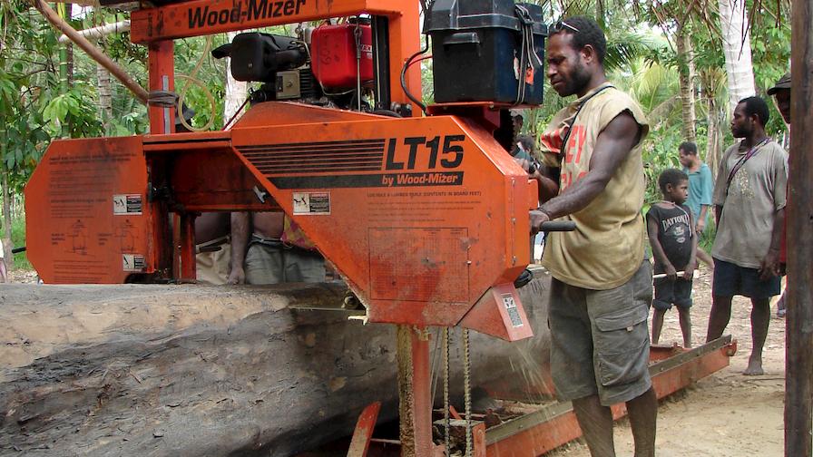 LT15 Portable Sawmill in Papua New Guinea